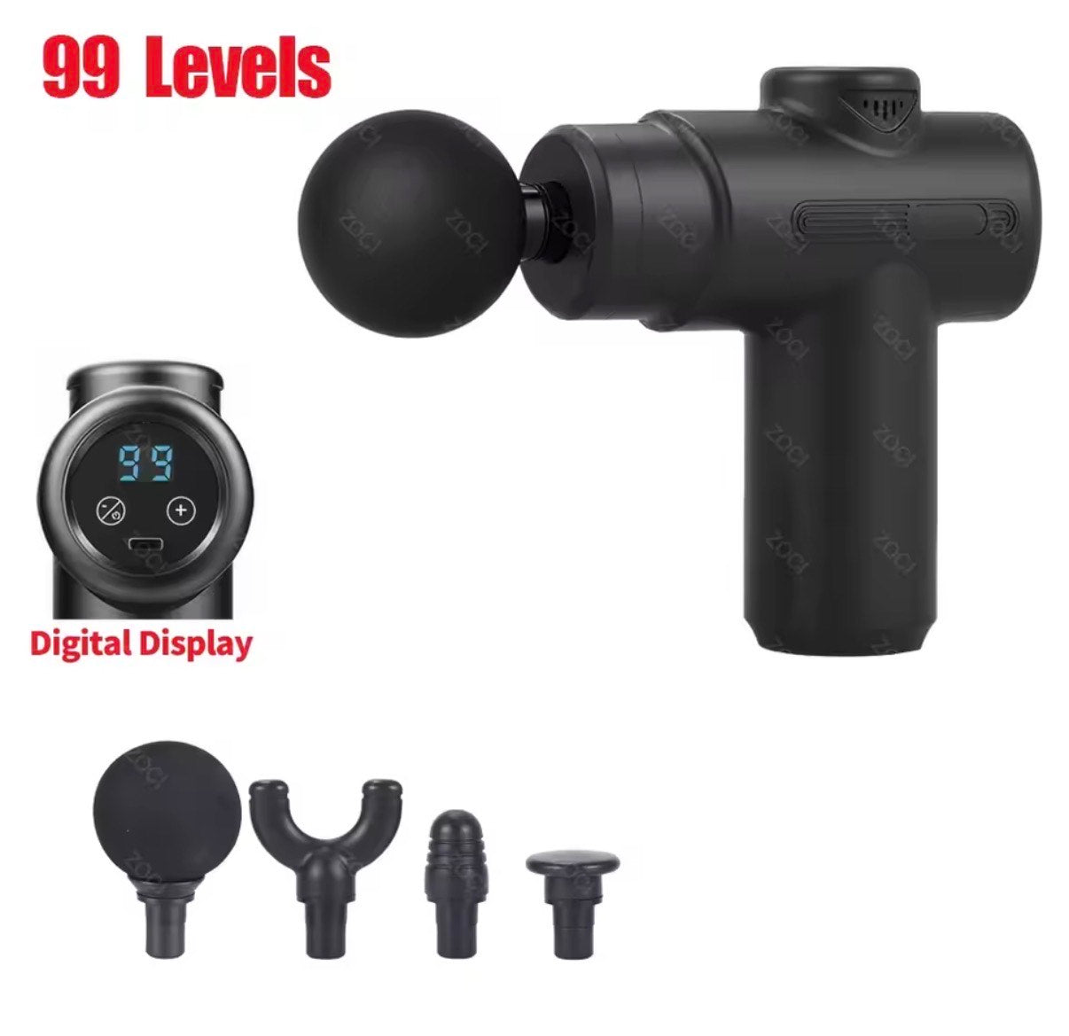 MuscleEase™ ProPulse 99-Level Deep Tissue Massage Gun — Fascia & Muscle Recovery Device