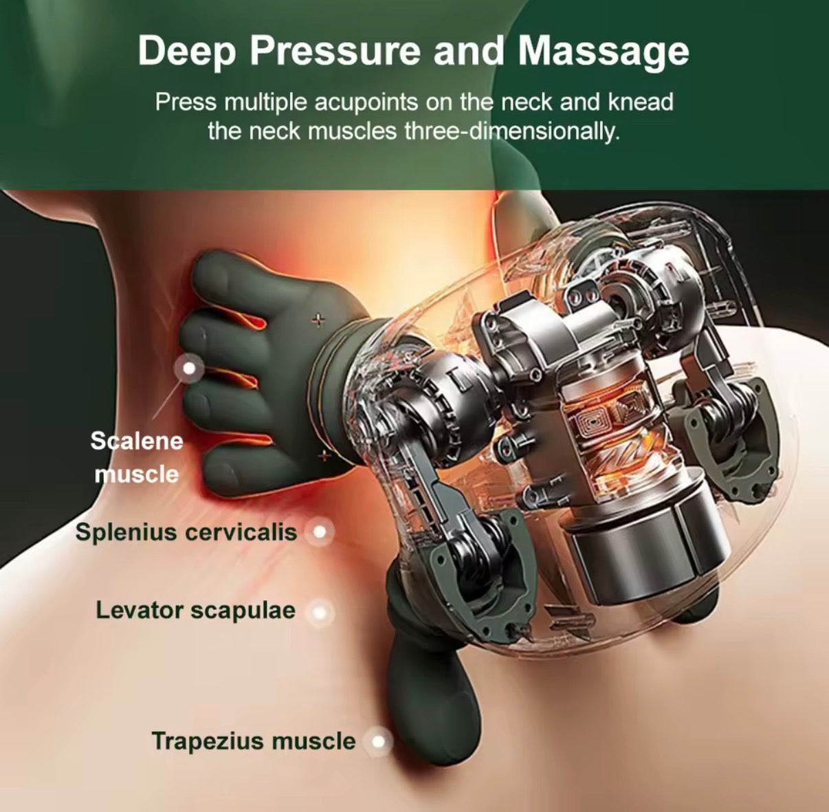 MuscleEase™ Advanced Heated Bionic Massager for Neck & Shoulders