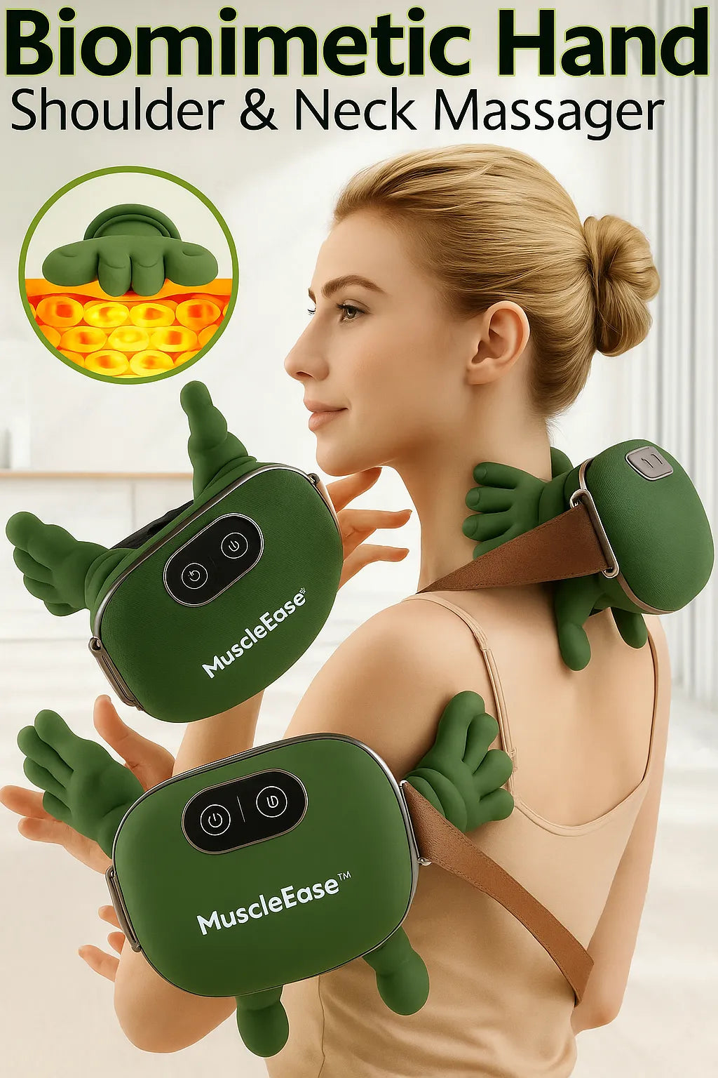 MuscleEase™ Advanced Heated Bionic Massager for Neck & Shoulders